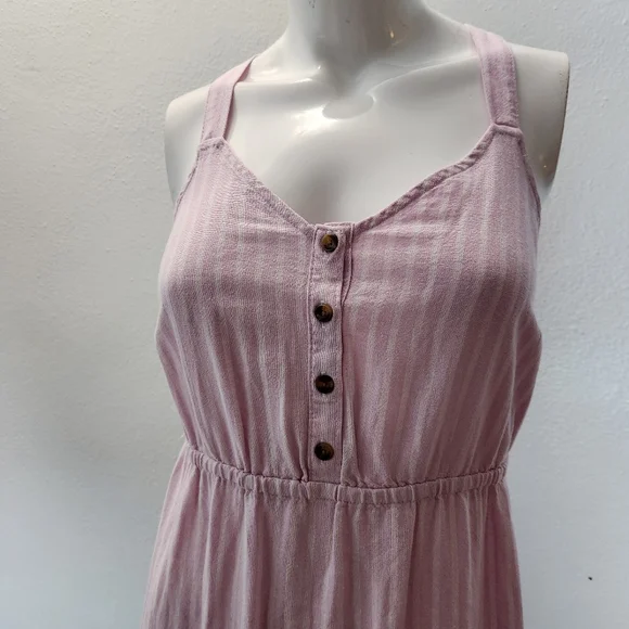 Sonoma Linen Blend Stripped Dress Size Medium - Picture 5 of 12